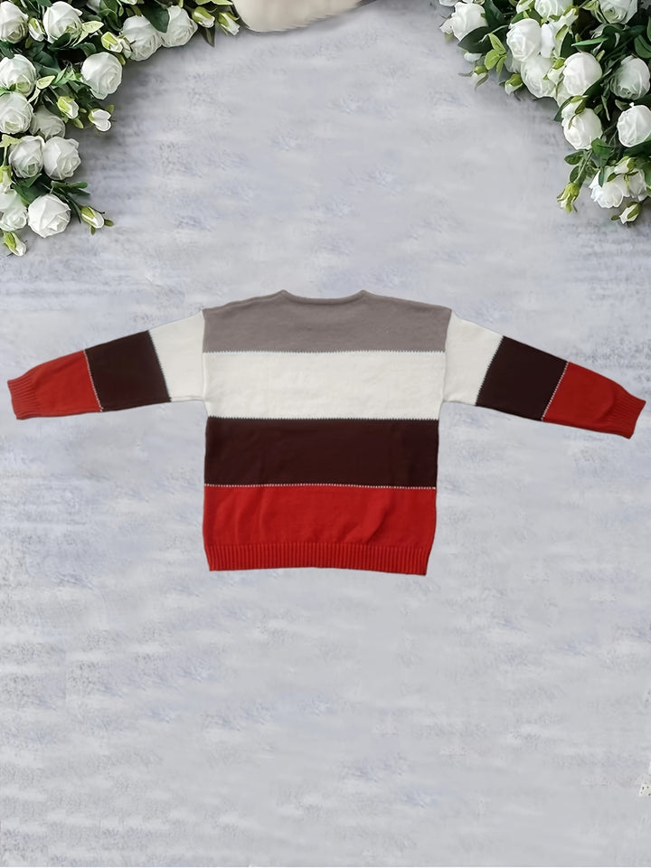Noelia™ | Moderne Colorblock Striktrøje