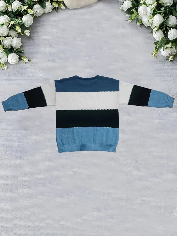 Noelia™ | Moderne Colorblock Striktrøje